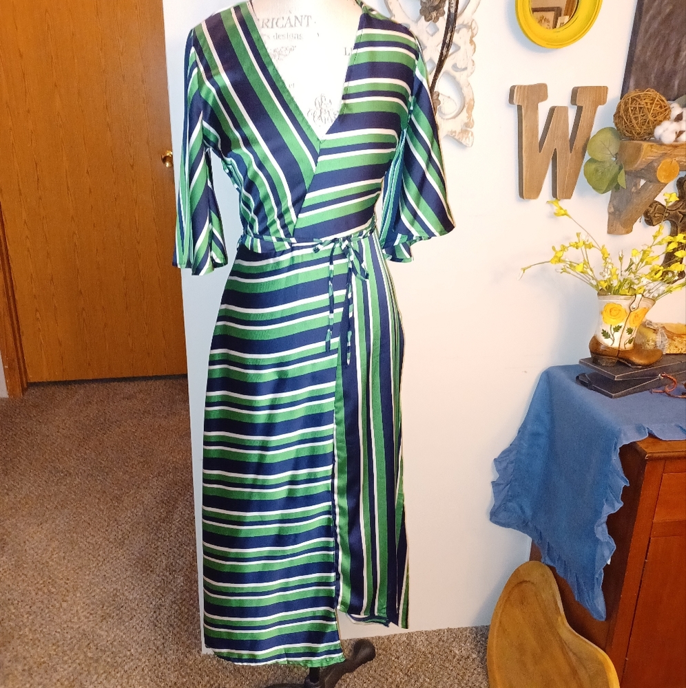 Satin maxi dress
